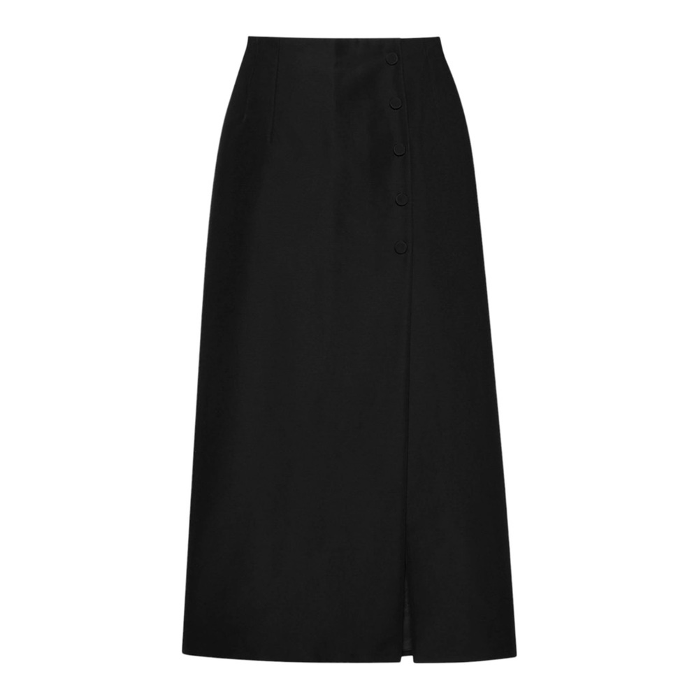 Gucci Runway Faille Skirt With Slit